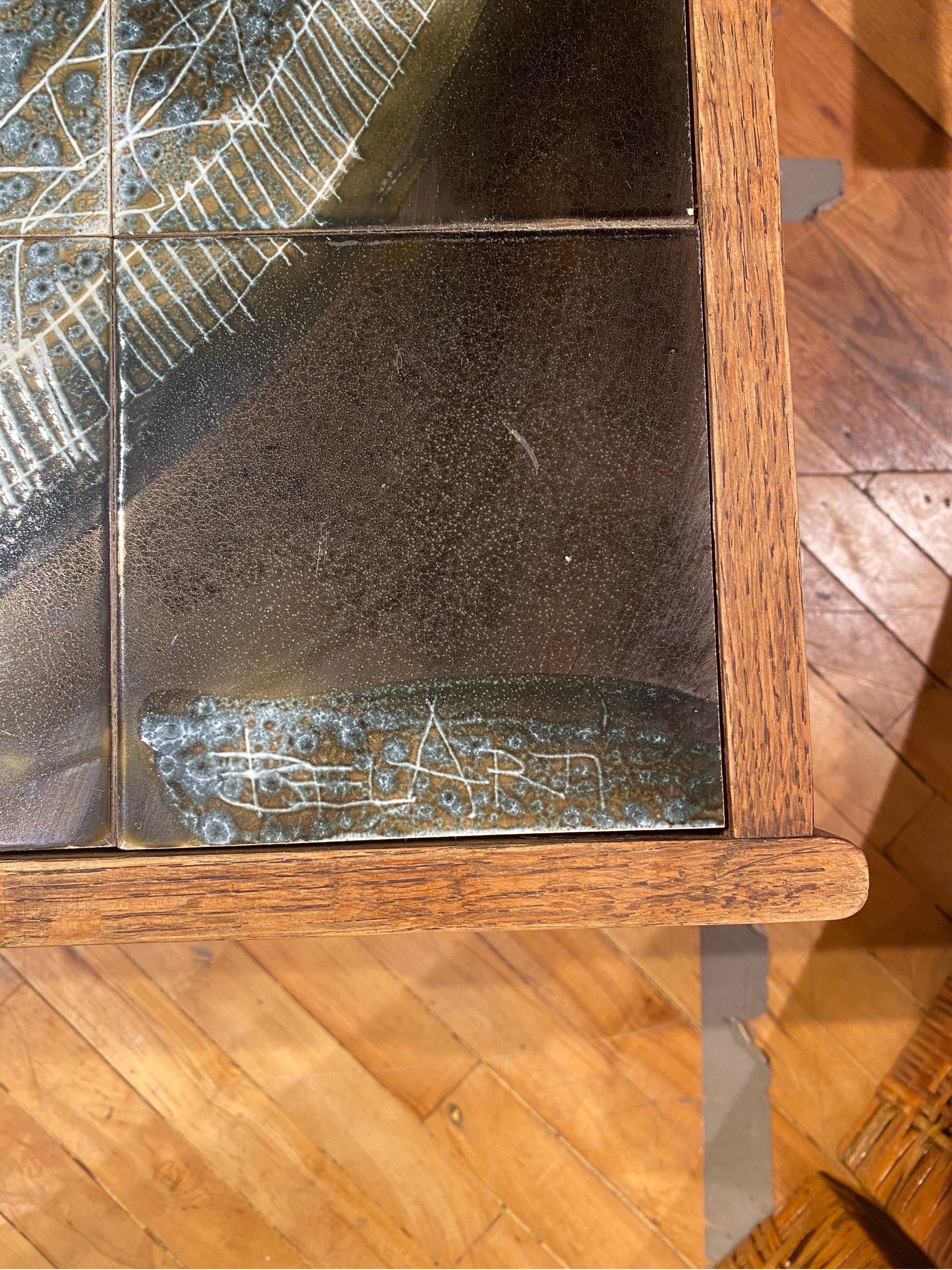 20ième siècle Table basse en carreaux de style belge moderne Juliette Belarti en vente