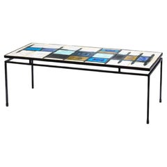 Juliette Belarti Designer Coffee Table with Ceramic Surface and Iron Base