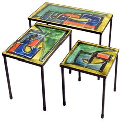 Juliette Belarti, Nesting Tables, Set of Three, circa 1960