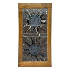 Tavolino di design in legno e ceramica JULIETTE BELARTI, Belgio anni '70