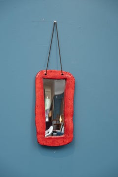 Specchio da parete smaltato a mano Juliette Derel, Francia