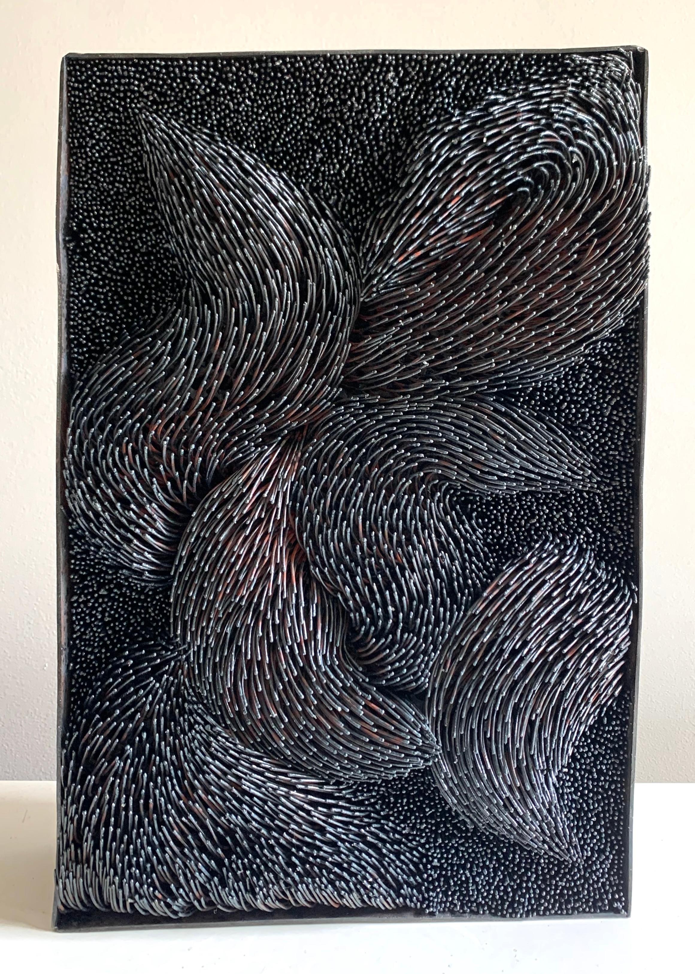 Scultura da parete in metallo 3d 
