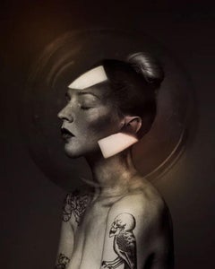 Day 266 by Juliette Jourdain - Big headed series - Self Portrait