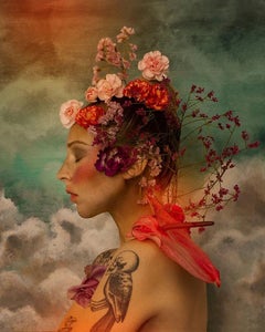 Day 267 by Juliette Jourdain - Big headed series - Self Portrait