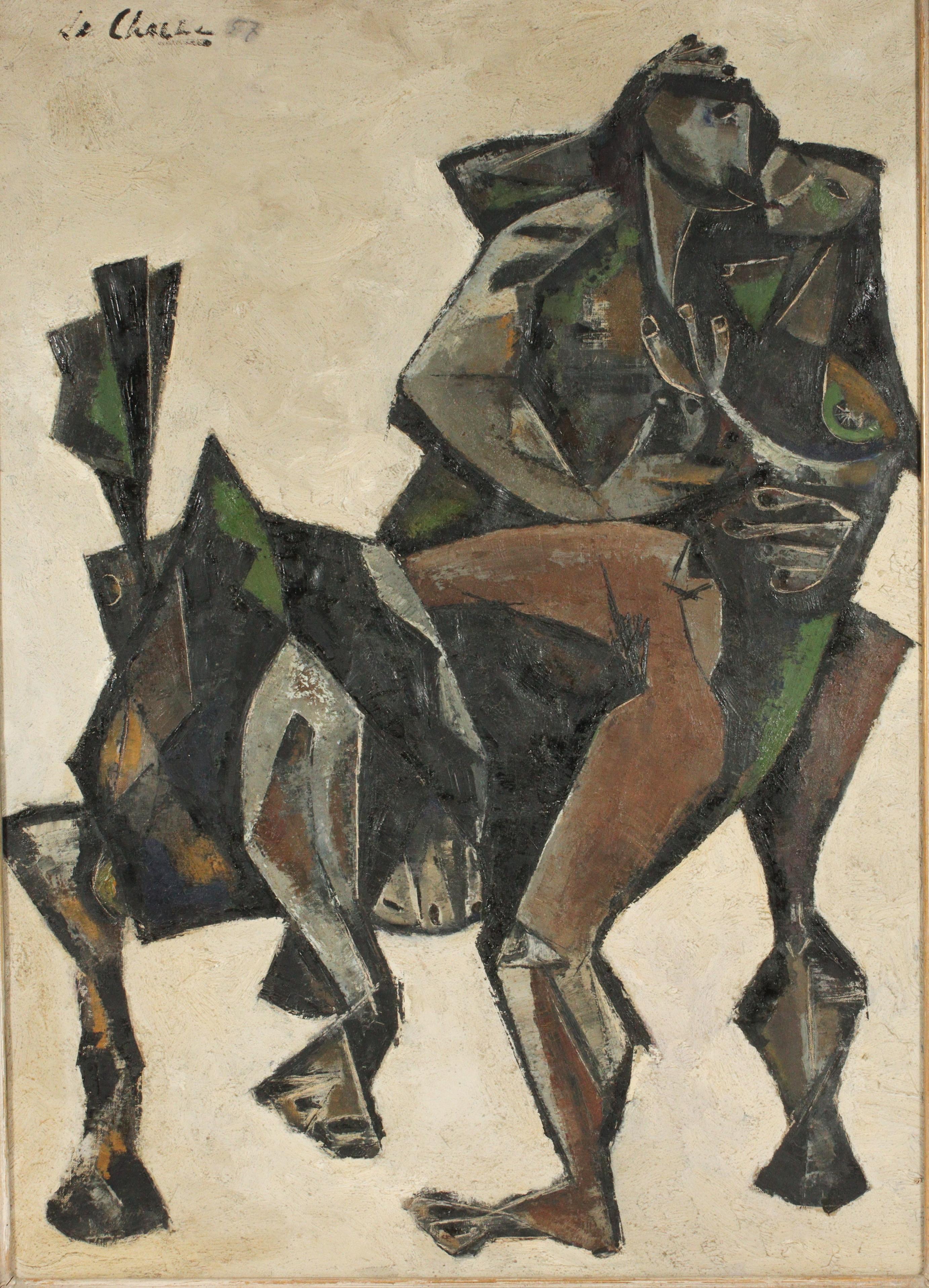 The Rape of Andromeda - Contemporary Painting by Juliette LaChaume