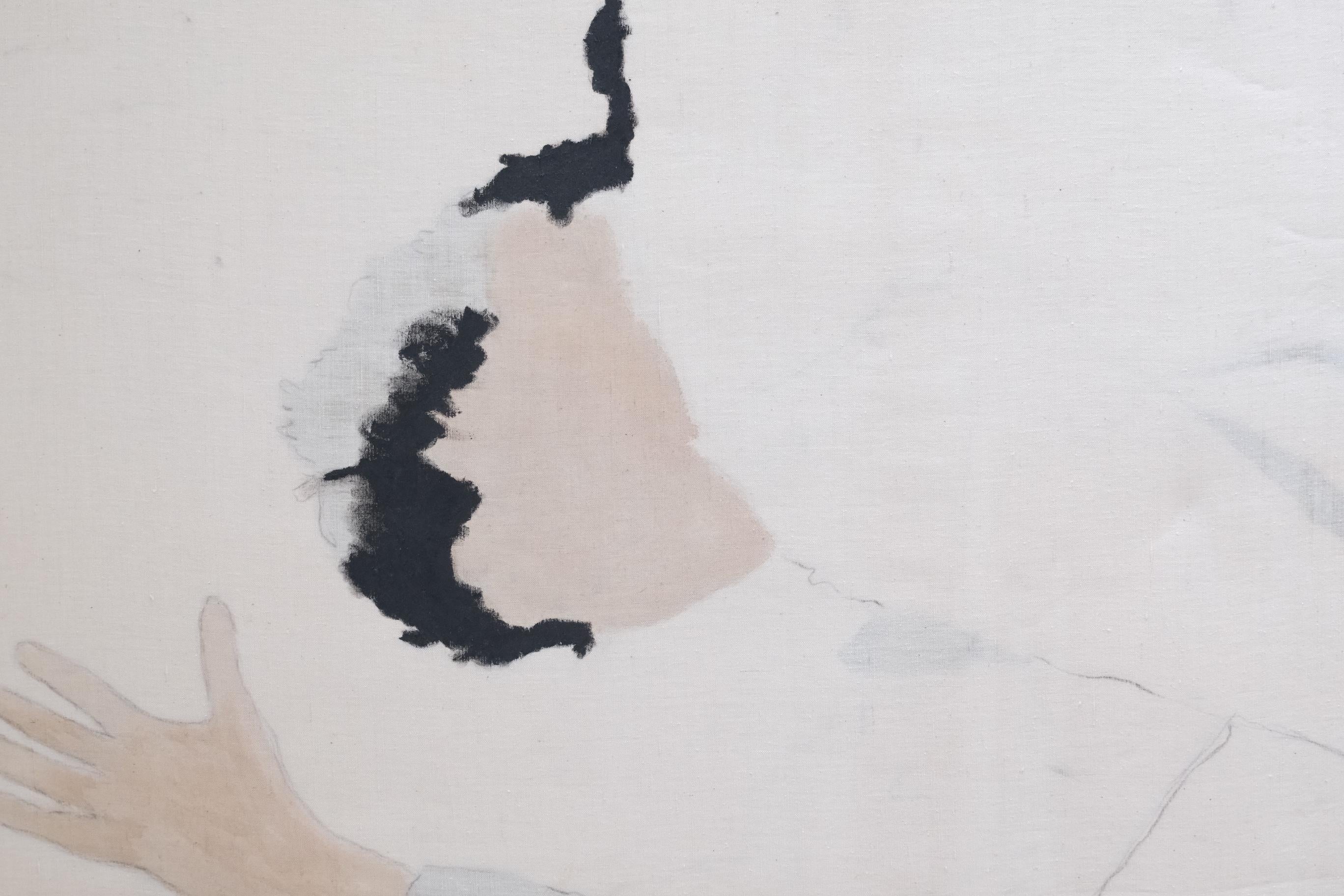 Grande peinture - Hand's up (un garçon célibataire du Michigan) - Juliette Lemontey en vente 8