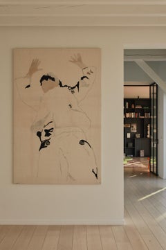 Pintura grande - Manos arriba (un chico soltero de Michigan) - Juliette Lemontey