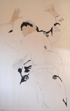 Large Painting - Hand’s up (a single boy from Michigan) - Juliette Lemontey