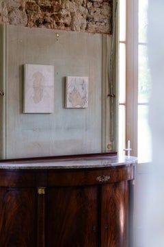 Pintura sobre lienzo " Hilo fantasma " de Juliette Lemontey