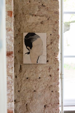 Portrait en toile brute poétique, 2022 "Ce que je sais d'elle"