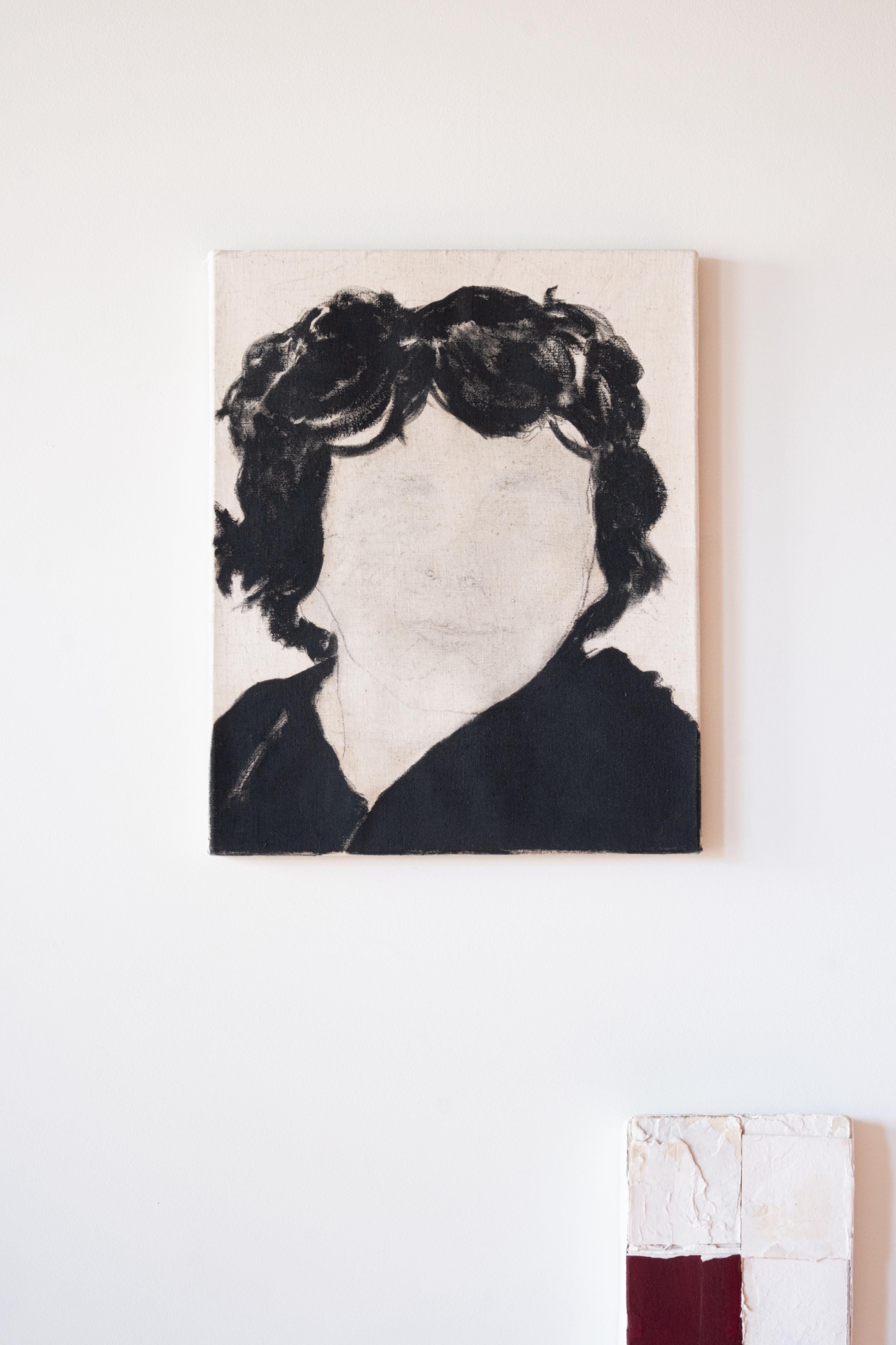 Portrait en toile poétique brute, 2023 