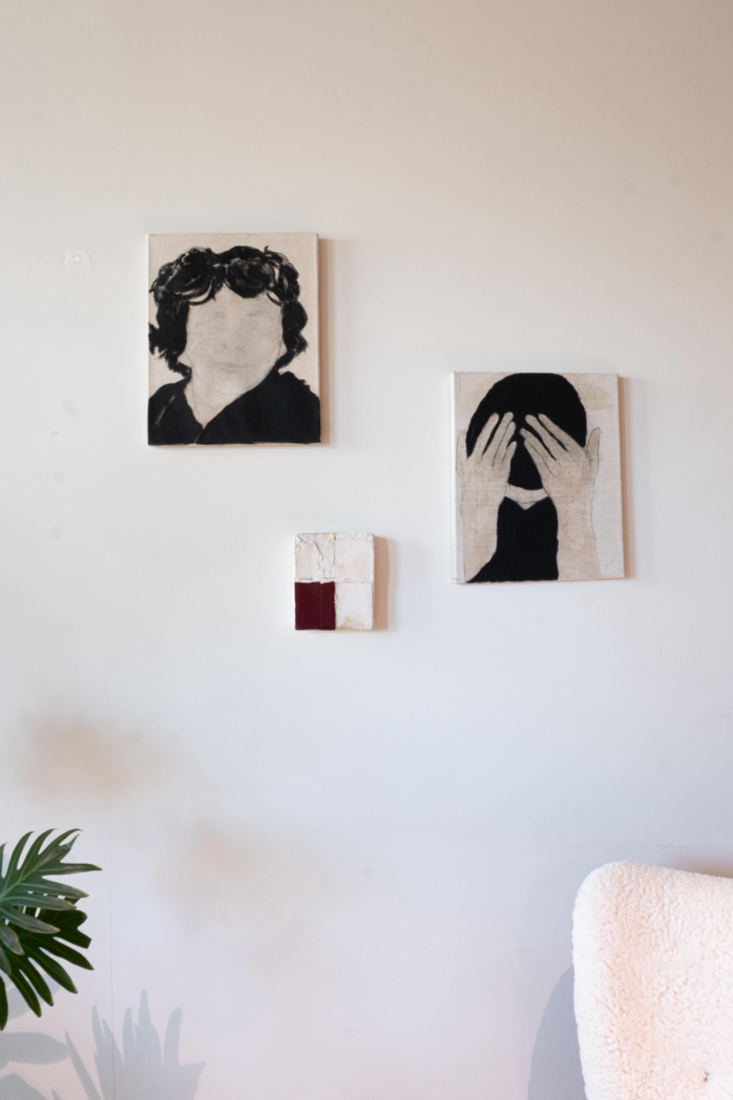 Portrait en toile poétique brute, 2023 