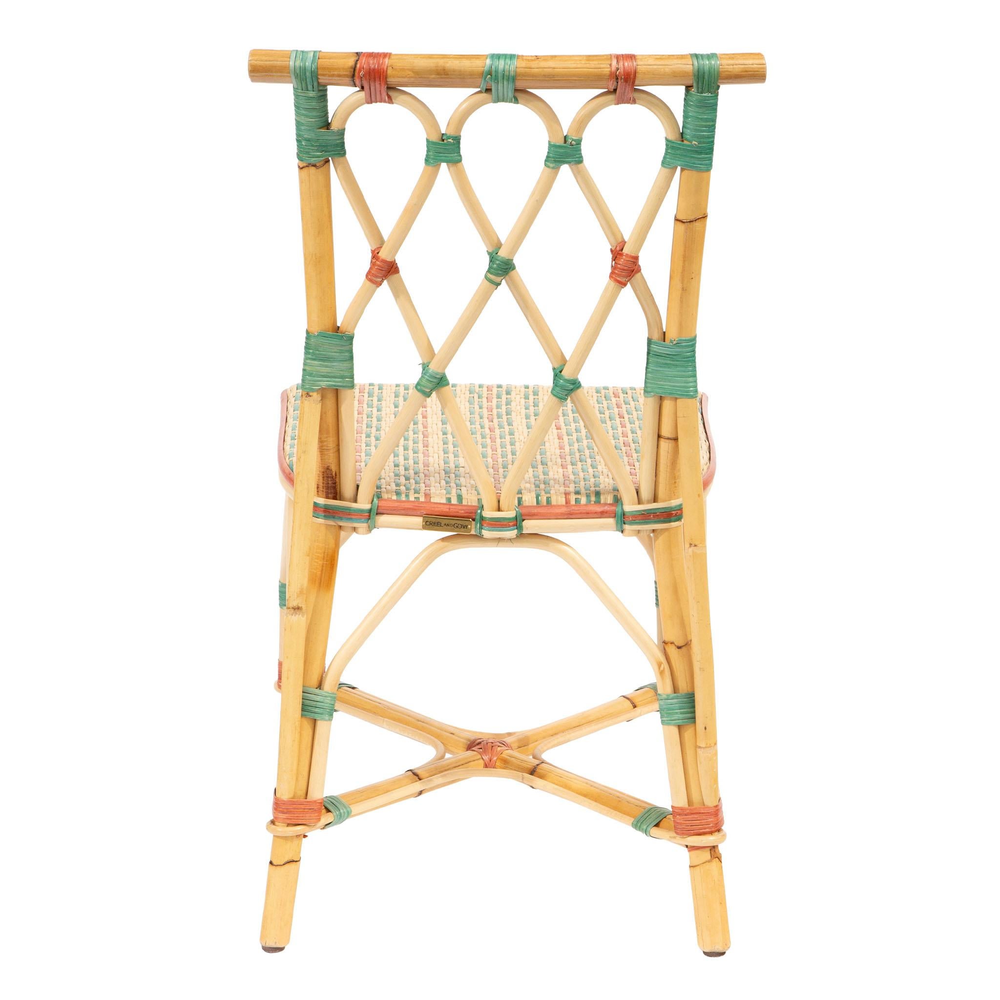 Juliette-Rattanstuhl von Creel and Gow im Zustand „Neu“ im Angebot in New York, NY