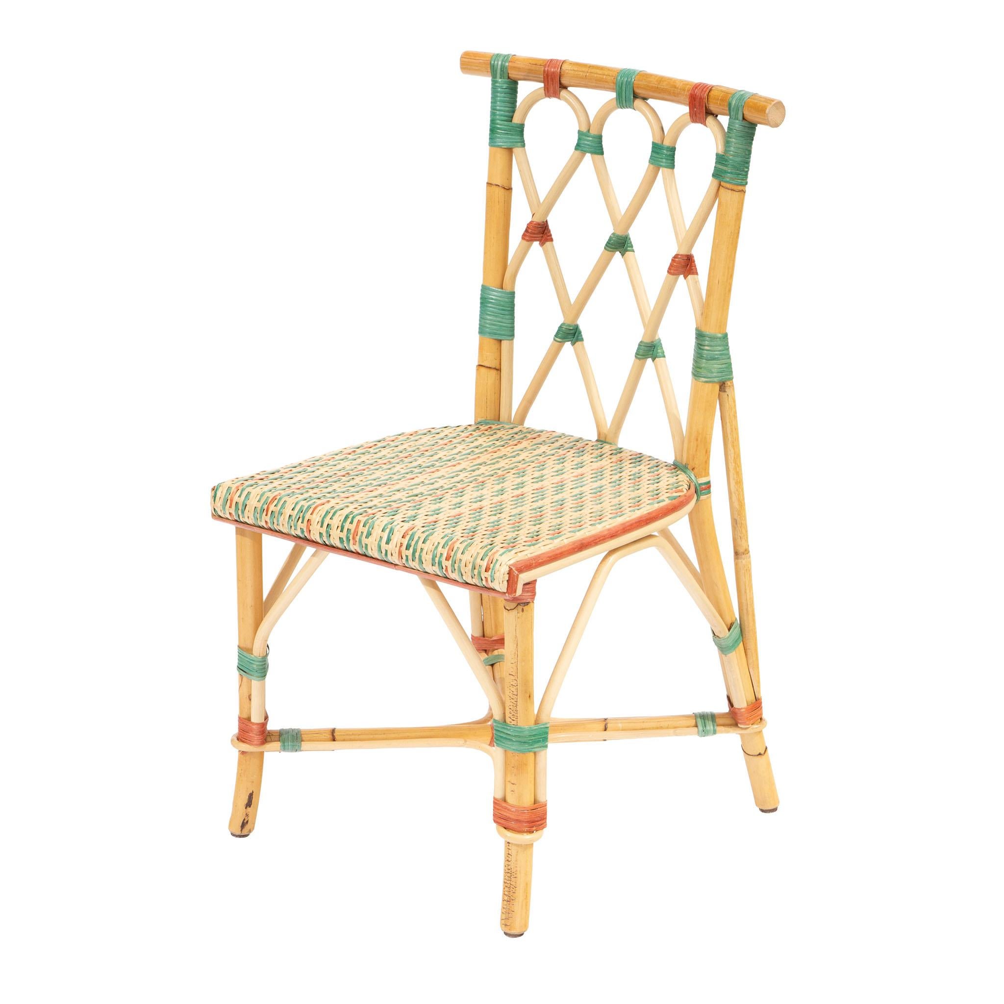 Juliette-Rattanstuhl von Creel and Gow (Korbweide) im Angebot