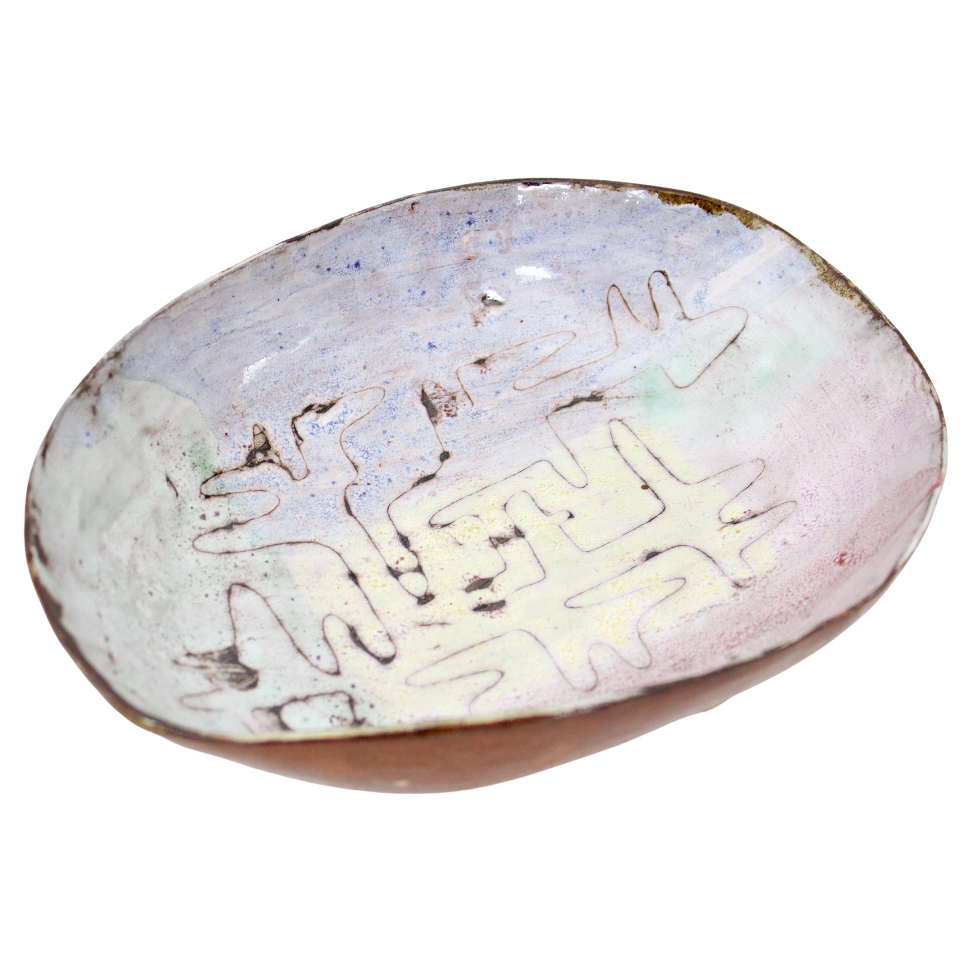 Juliette Rivier French Ceramic Artist Decortive Bowl or Vide Poche For Sale