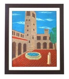 Historic painting of the San Francisco Art Institute by Juliette Steele