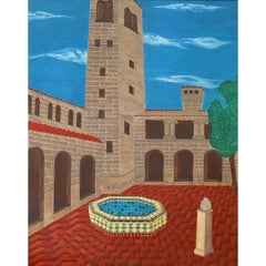 Historic painting of the San Francisco Art Institute by Juliette Steele