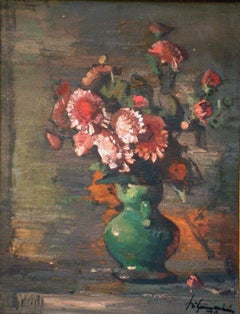 Asters. 1979, oil on board, 55x42 cm