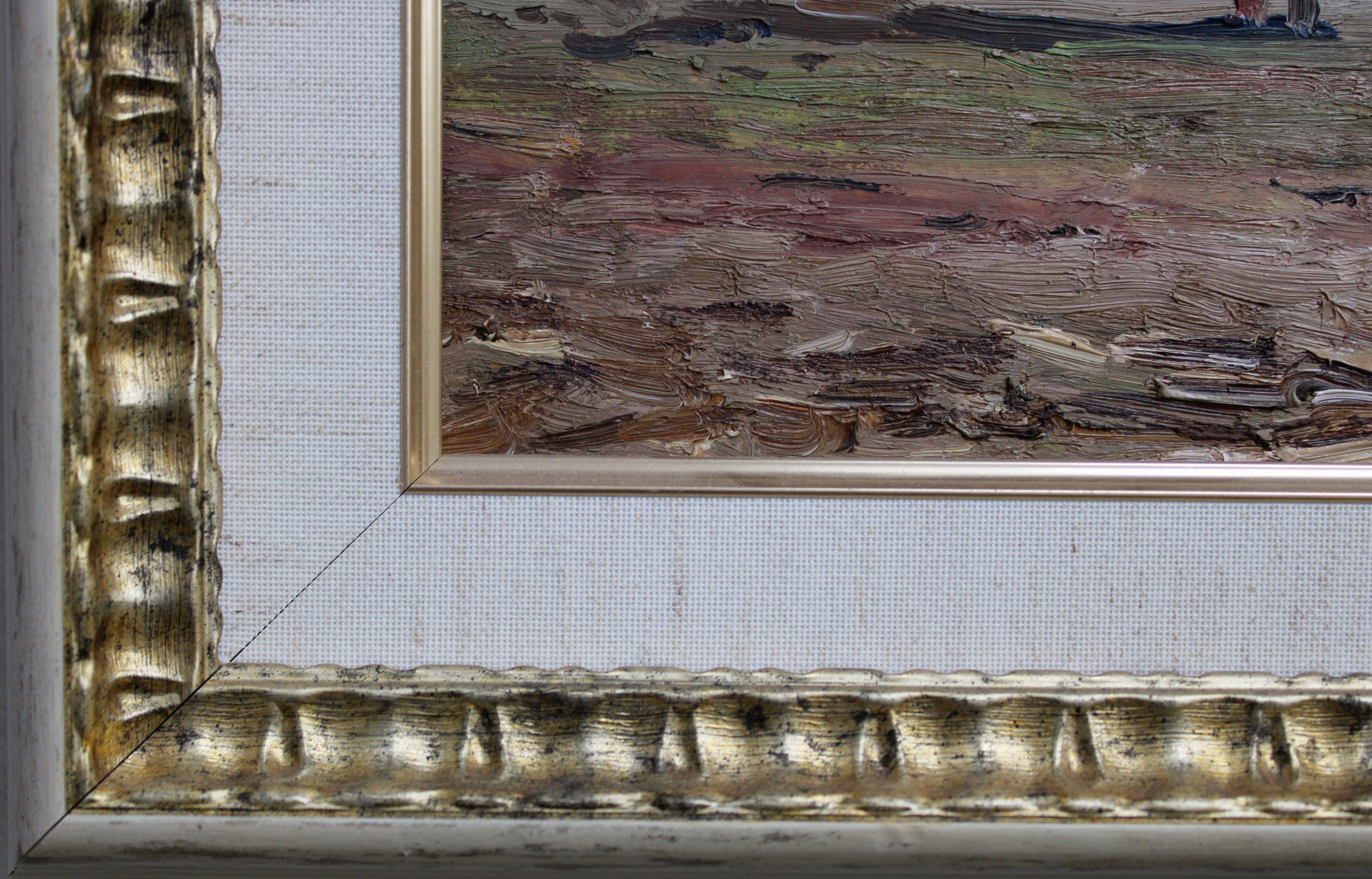 Nuages au-dessus de la mer, 1974, carton, huile, 36,5 x49 cm en vente 4