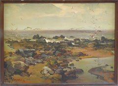 Evening at the sea. 1977, canvas, oil, 73x100 cm