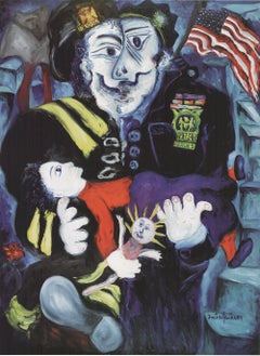 Heros Offset Print Poster by Julio Aguilera, 2002, Unframed, 36x24