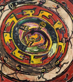 Latin American Cuban Painting by Julio Antonio Devoroción  (Devotion), 1992