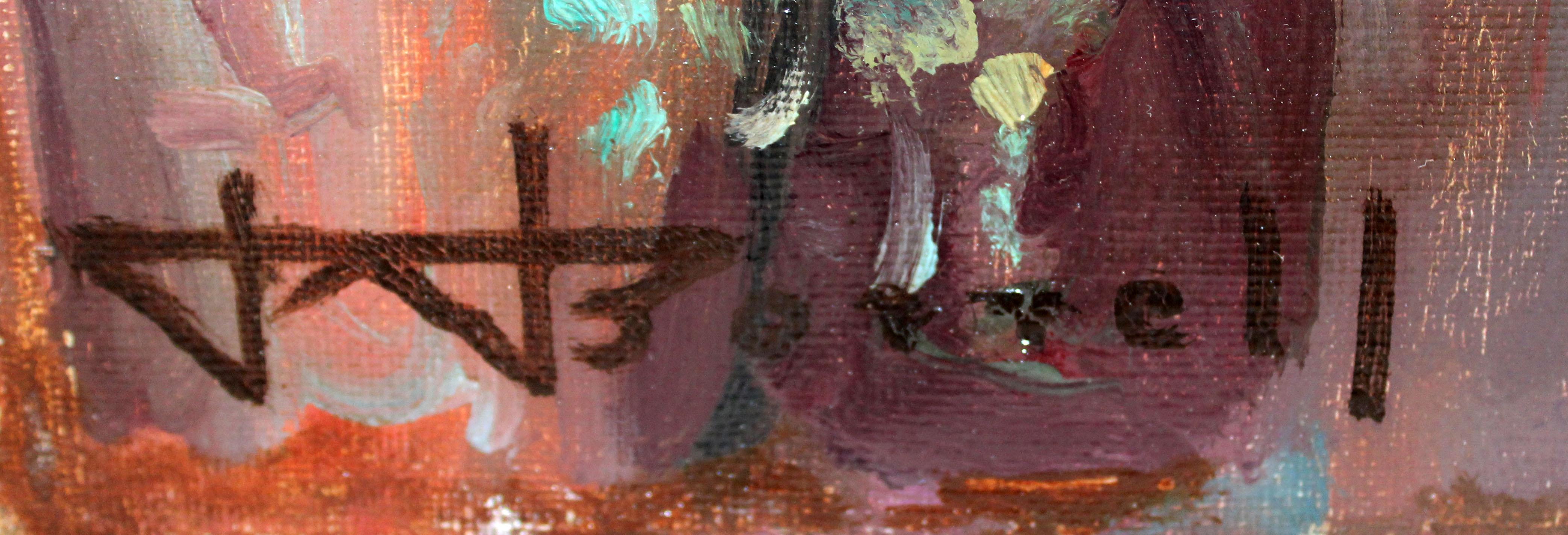 Óleo sobre tela - Calle con arcada im Angebot 5