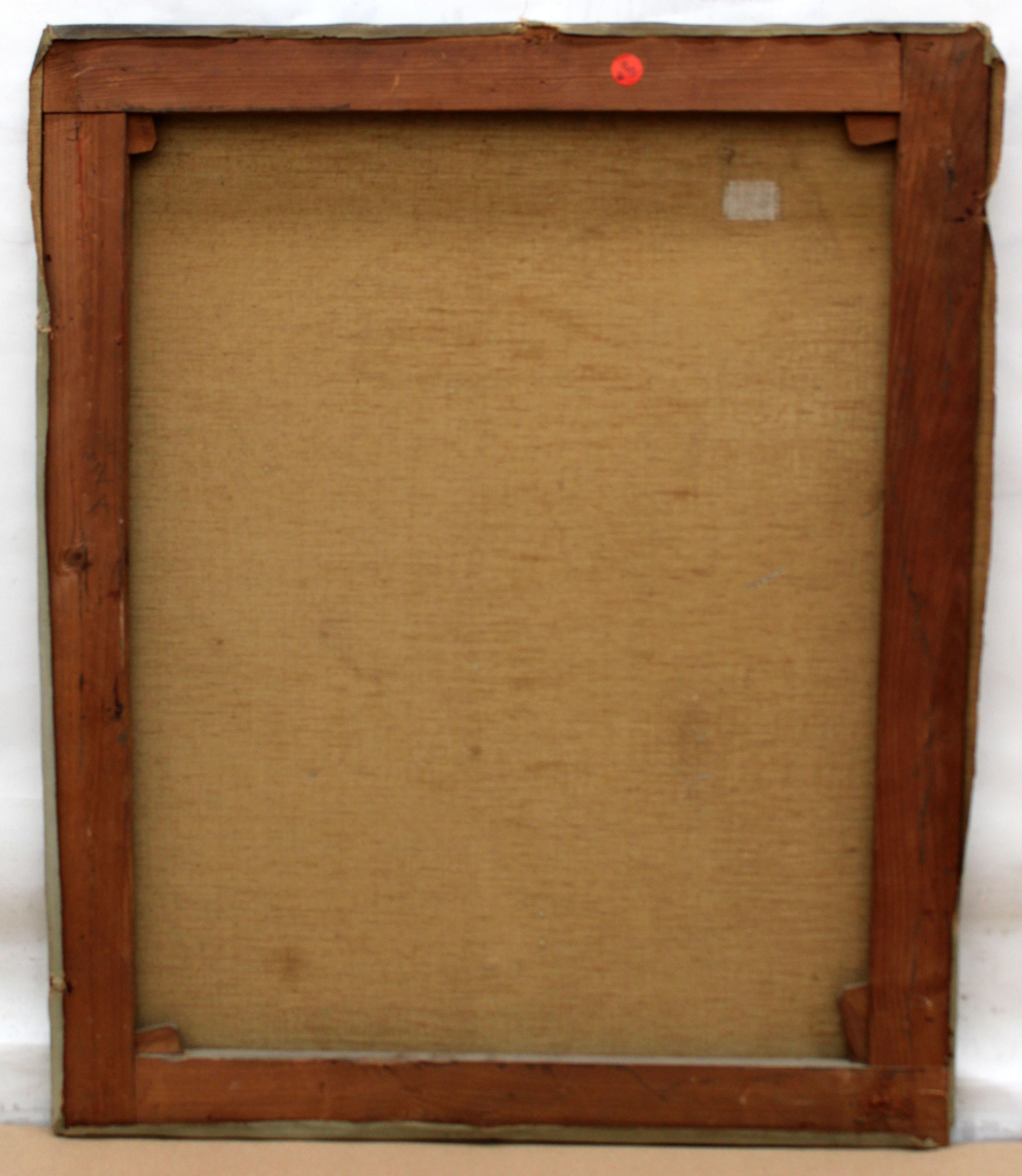 Óleo sobre tela - Calle con arcada im Angebot 6