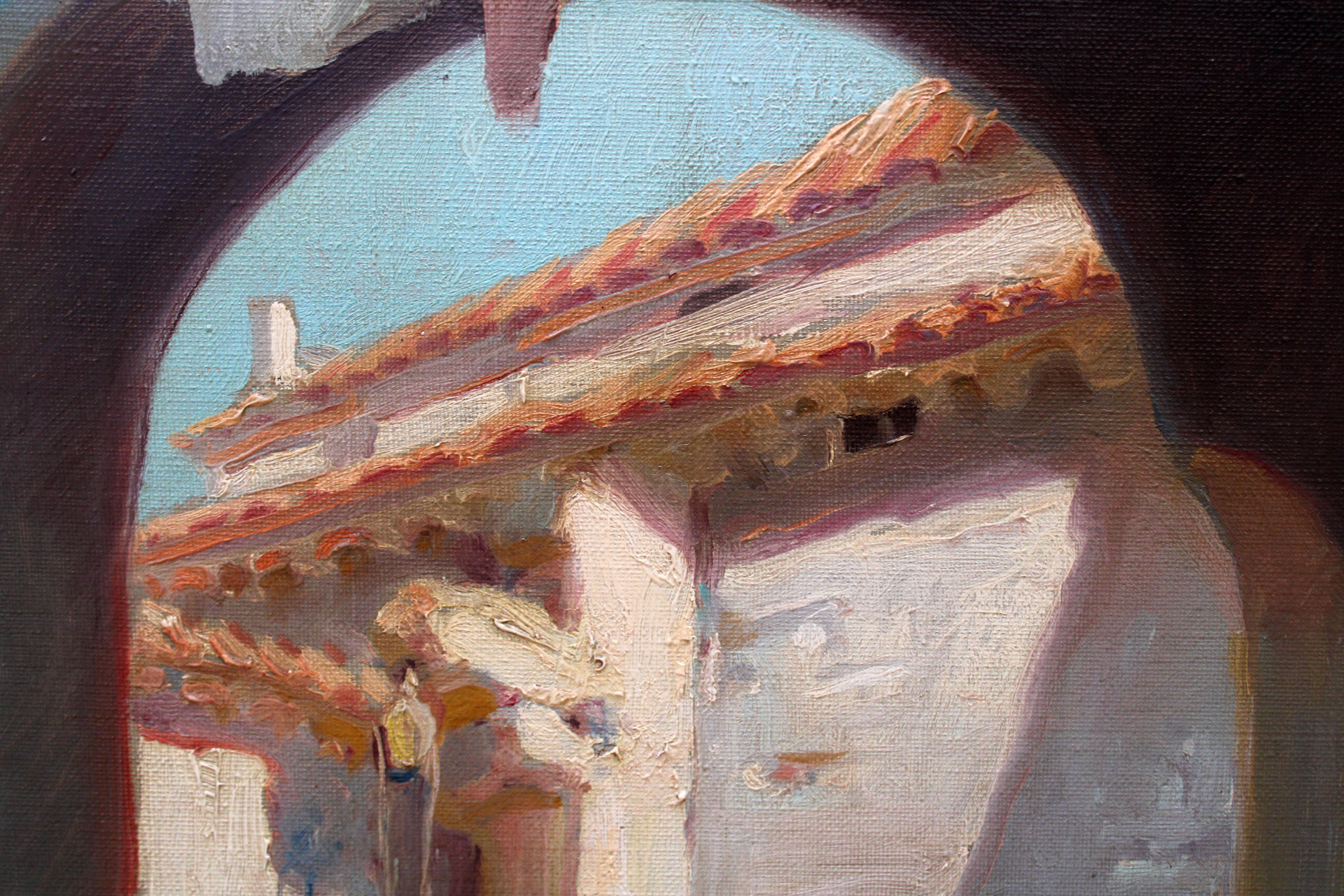 Óleo sobre tela - Calle con arcada im Angebot 2