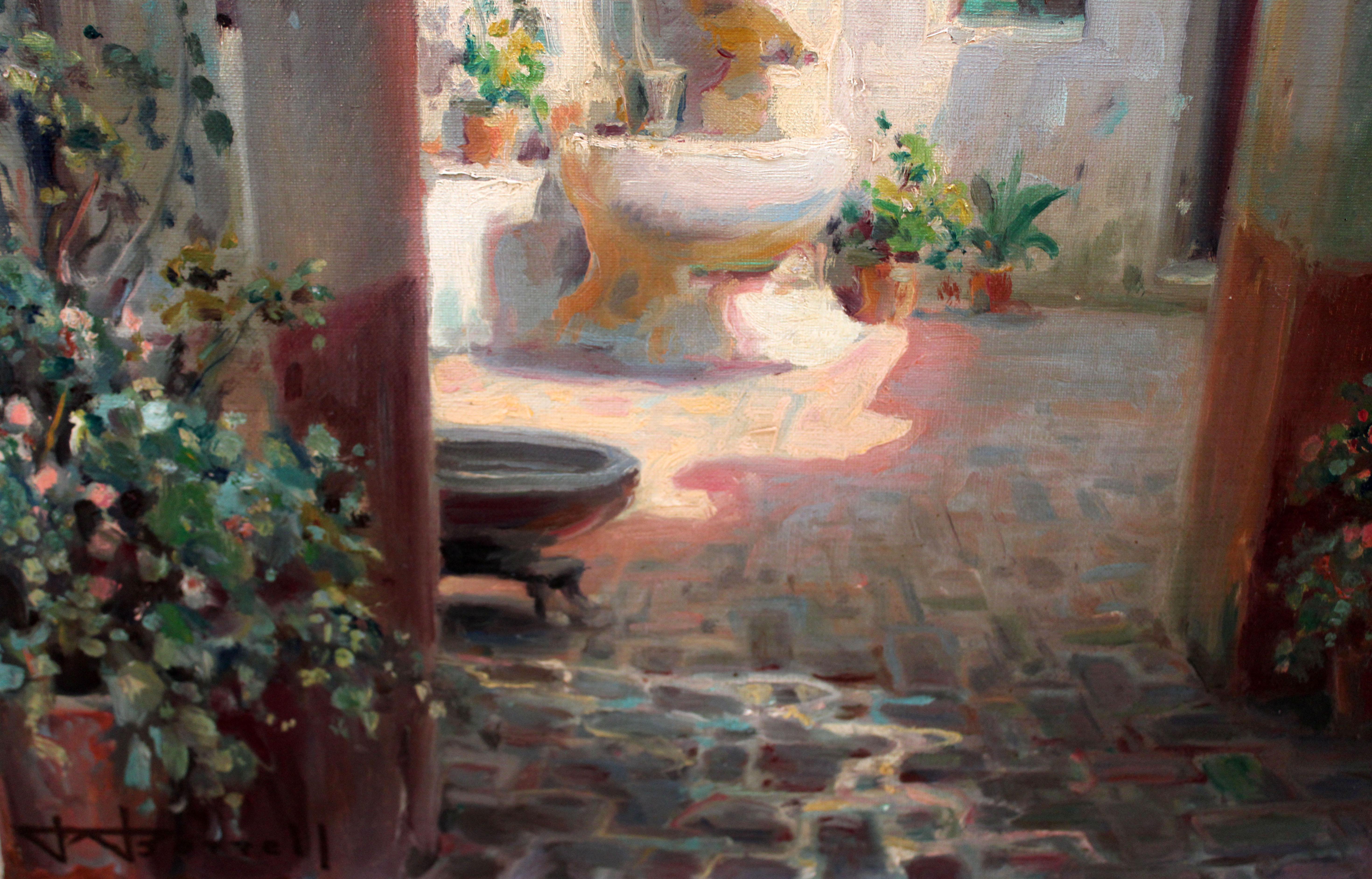 Óleo sobre tela - Calle con arcada im Angebot 4