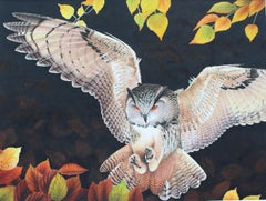 "Owl/Búho". Contemporary, Realism, hyperrealims, figurative, bright, vivid, anim