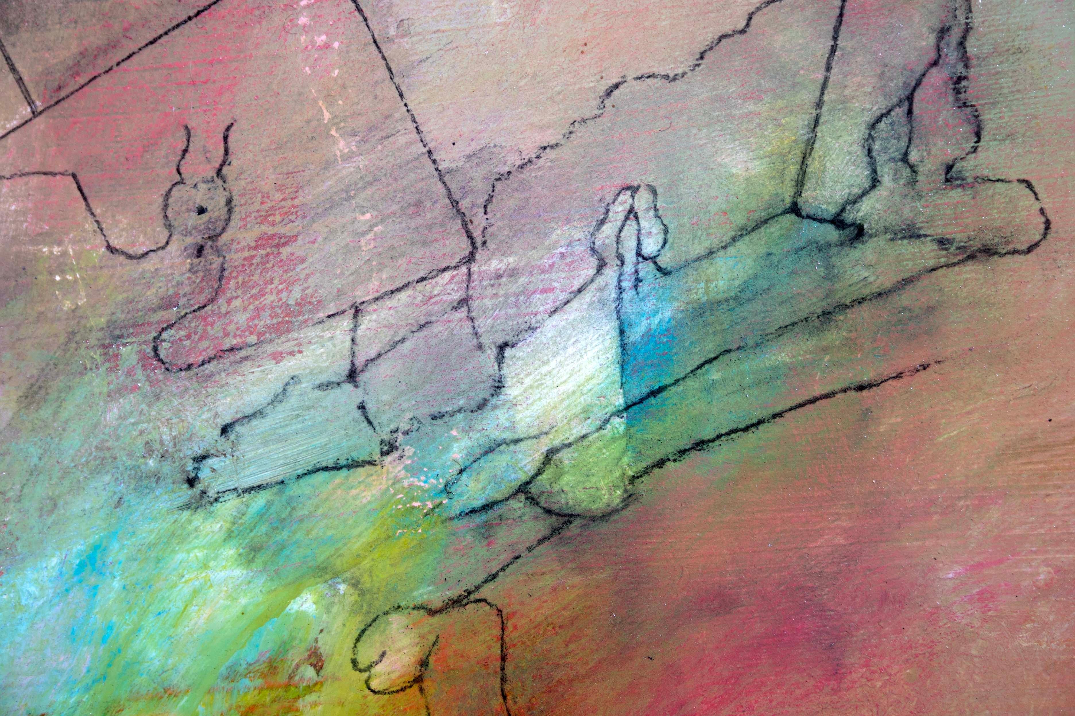 Julio daCunha Signiert Moderne Abstrakte Figurative Ölgemälde auf Leinwand 2010 im Angebot 5