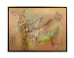 Julio daCunha Signed Modern Abstract Figurative Oil Painting on Canvas 2010