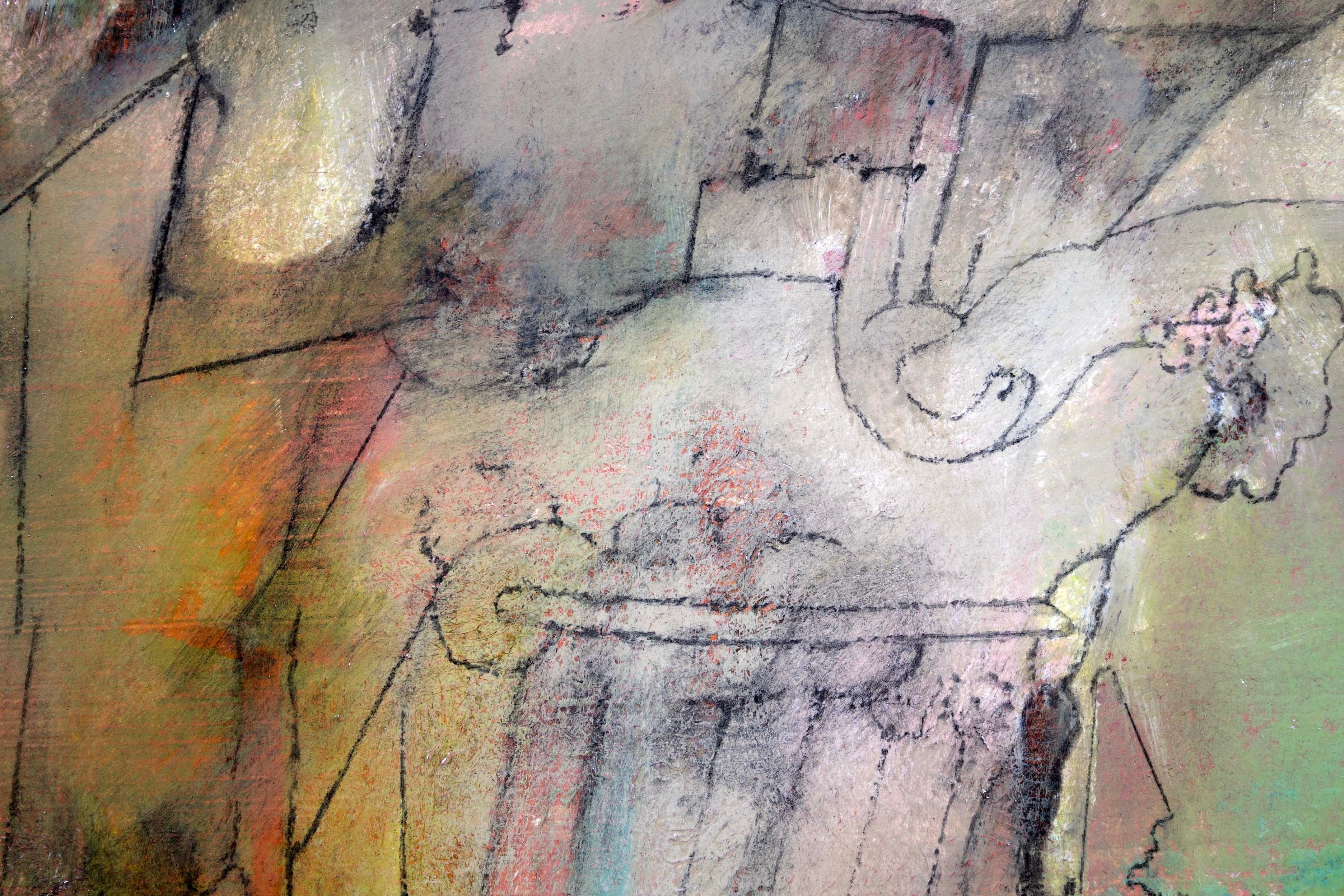 Julio daCunha Signiert Moderne Abstrakte Figurative Ölgemälde auf Leinwand 2010 im Angebot 1