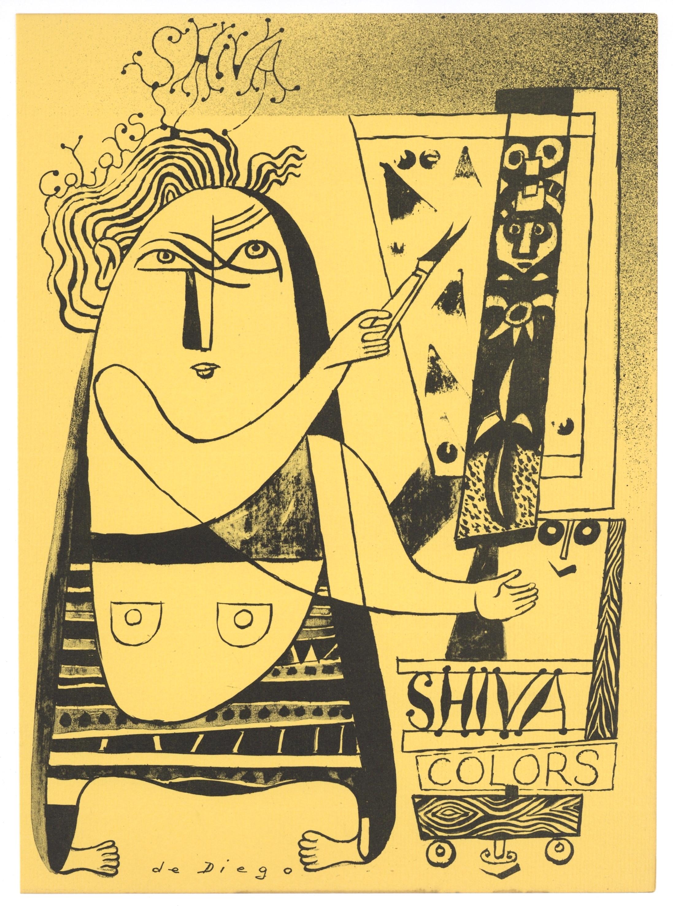original lithograph - Print by Julio de Diego