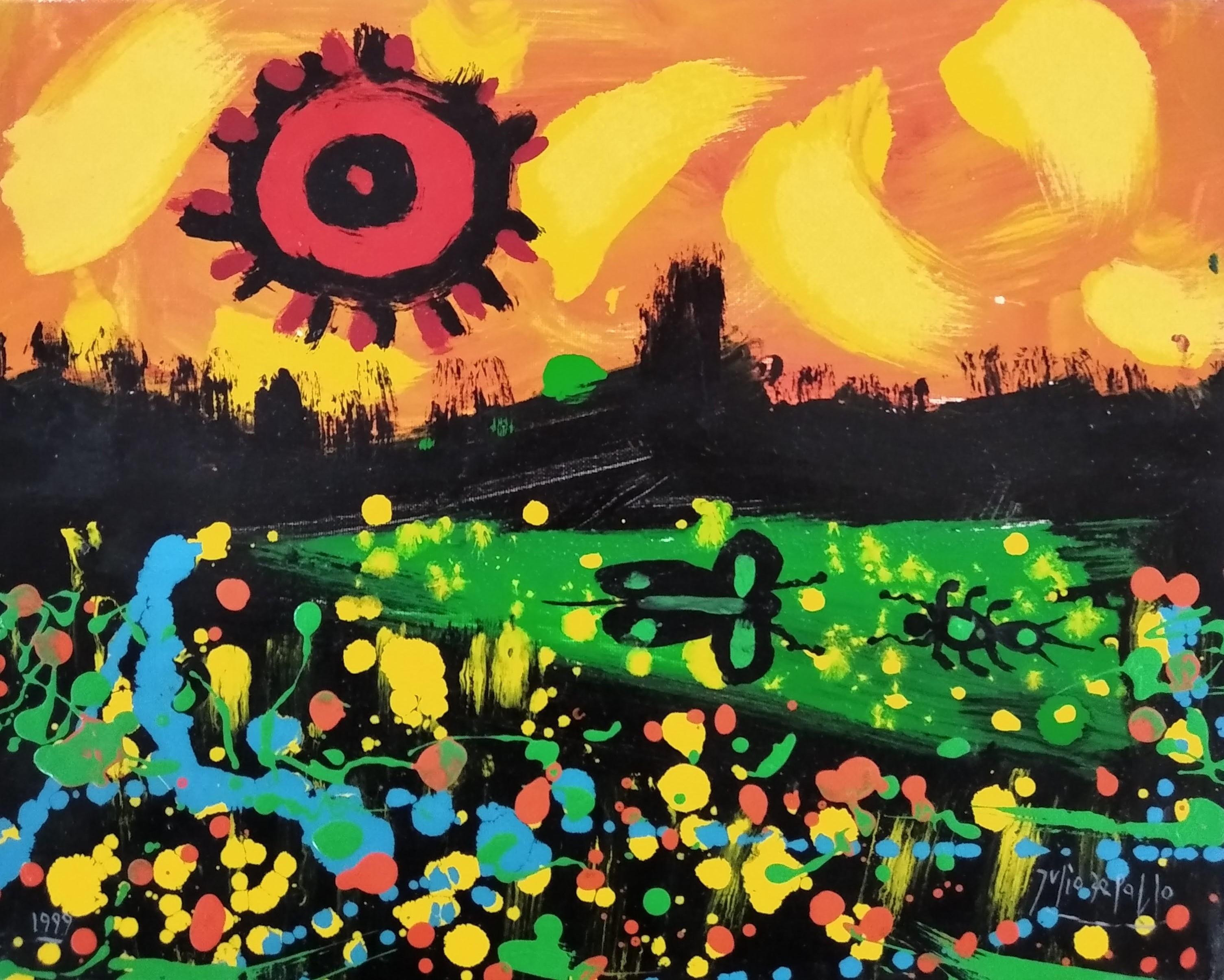 Abstract Painting di Julio de Pablo  - L'huerto di Vertumno