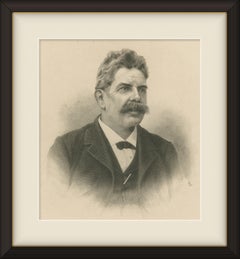 Júlio de Vilhena, Portuguese Statesman, Original Antique Portrait, circa 1900