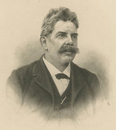 Júlio de Vilhena, Portuguese Statesman, Original Antique Portrait, circa 1900