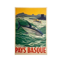 Pays Basque - Circa 1940 Original Poster - Pêche - Tourisme - Mer
