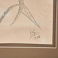 Julio González Hand Signed Drawing, 1936