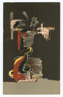 (after) Julio Gonzalez - "Personnage virulent" lithograph