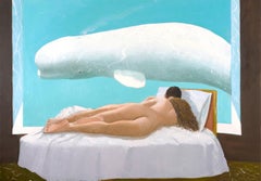 Julio Larraz, Los Amores de Neptuno, Oil on Canvas, 2018