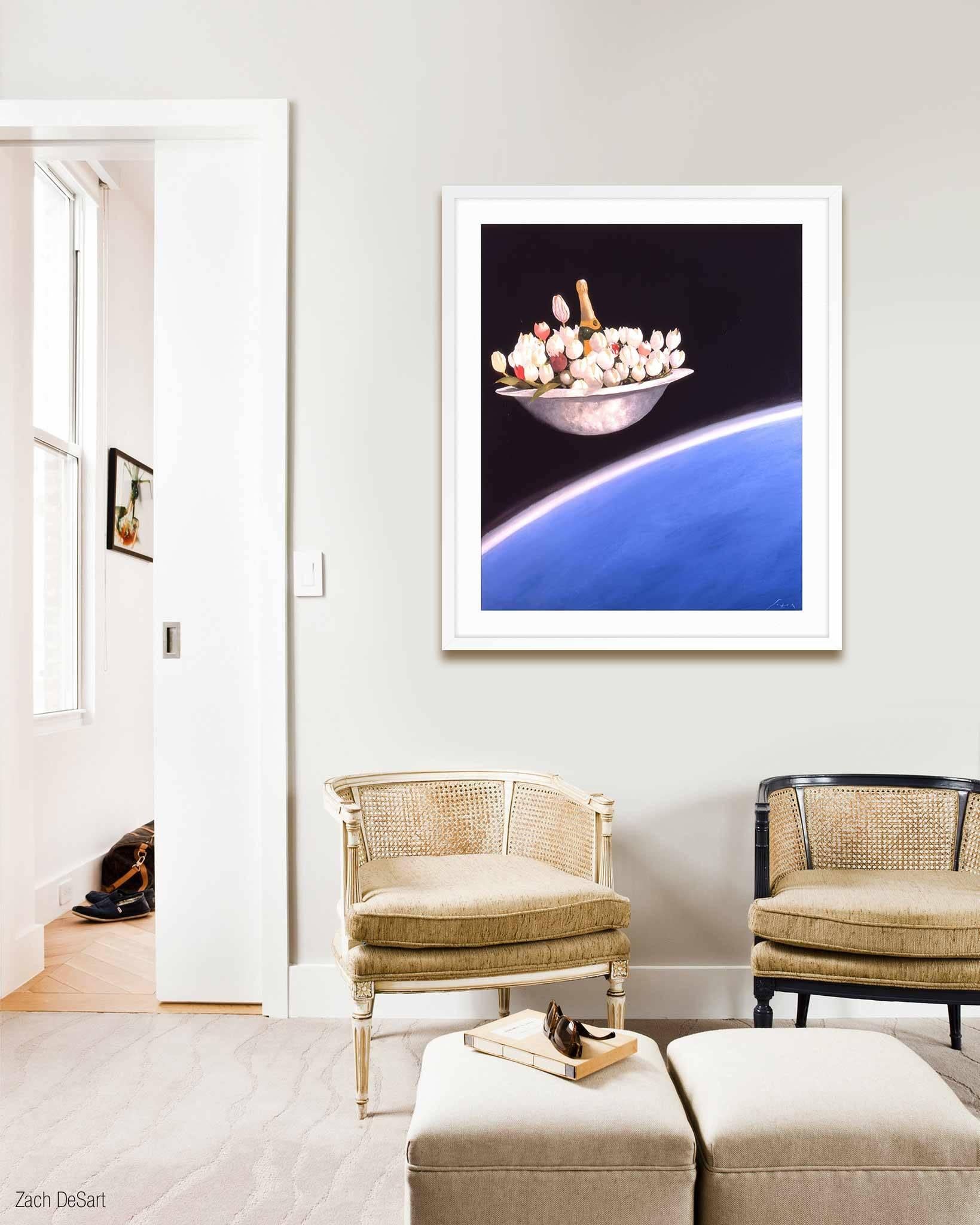 Give My Regards To Broadway (Décorations à Broadway) - Print de Julio Larraz