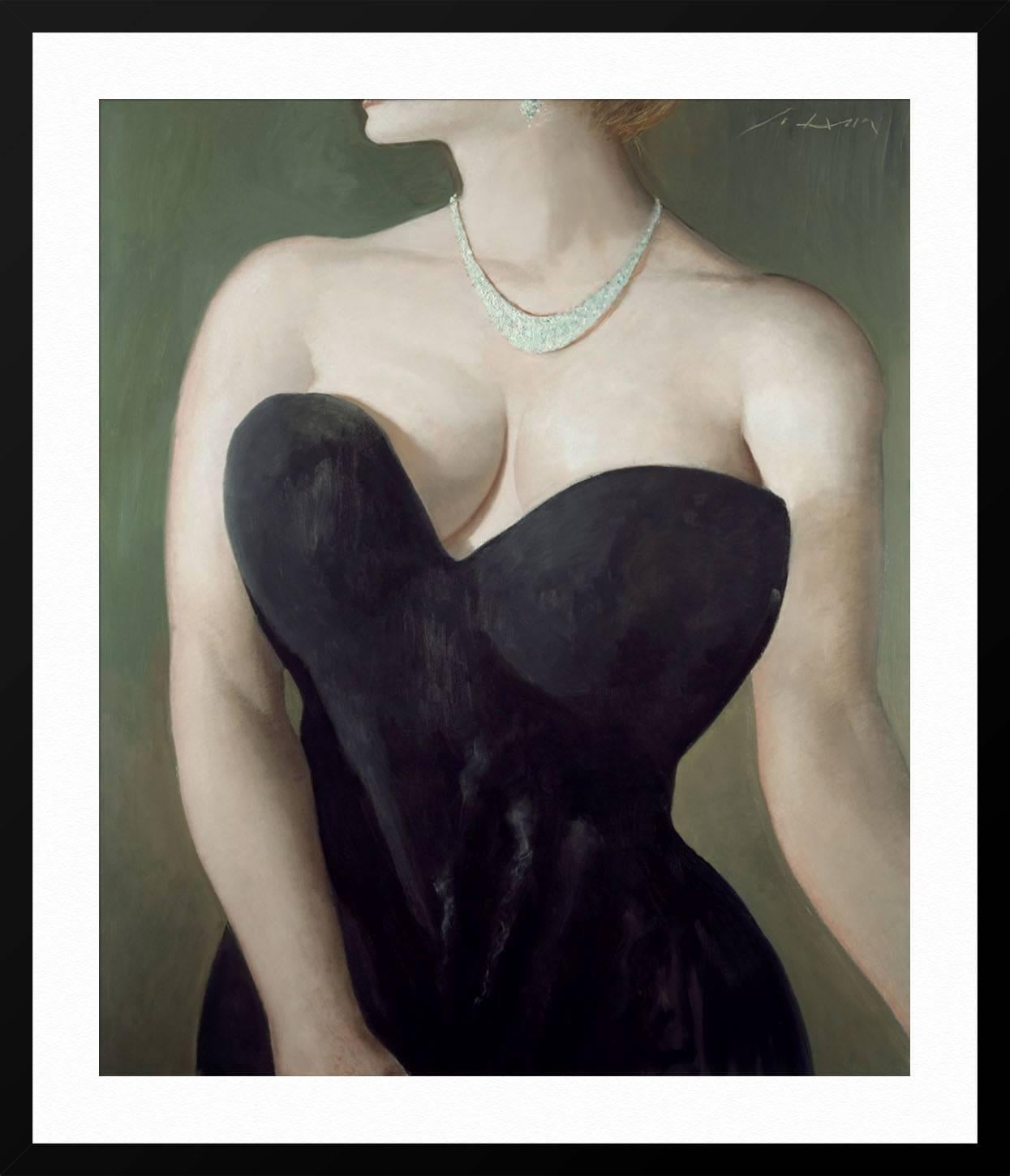 Monroe Doctrine - Black Figurative Print by Julio Larraz