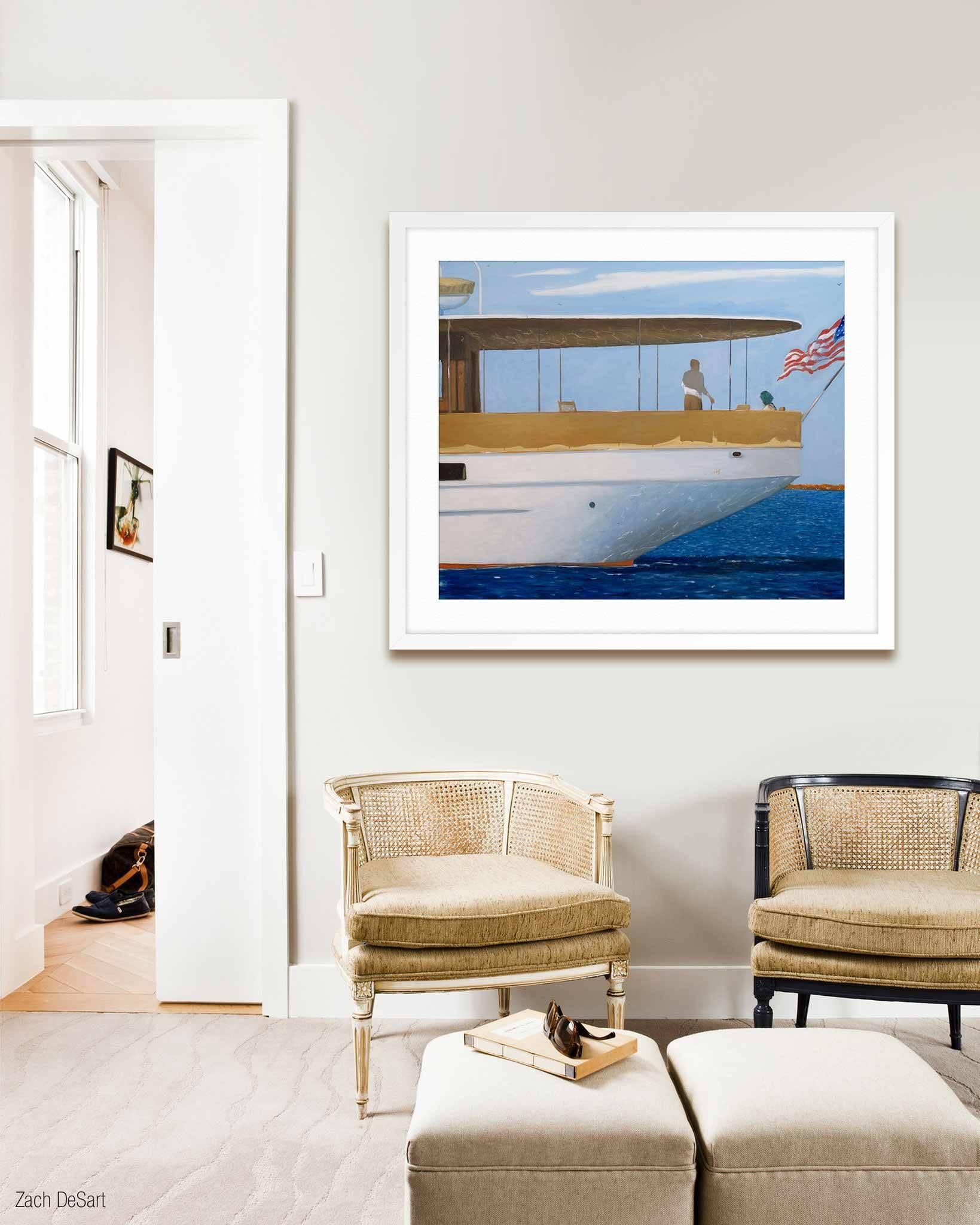 ABOUT THIS PIECE: Julio Larraz is an expert draftsman, adroitly sketching his subjects and enlivening them with vibrant color. Larraz is recognized for his precise and detailed technique, his imagination, and his subtle touch.  

ABOUT THIS ARTIST: