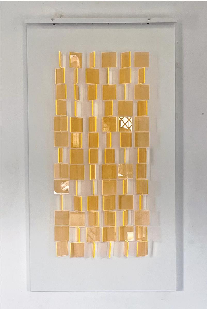 Julio Le Parc „Mobile Transluicde Orange“ im Zustand „Neu“ im Angebot in Miami, US