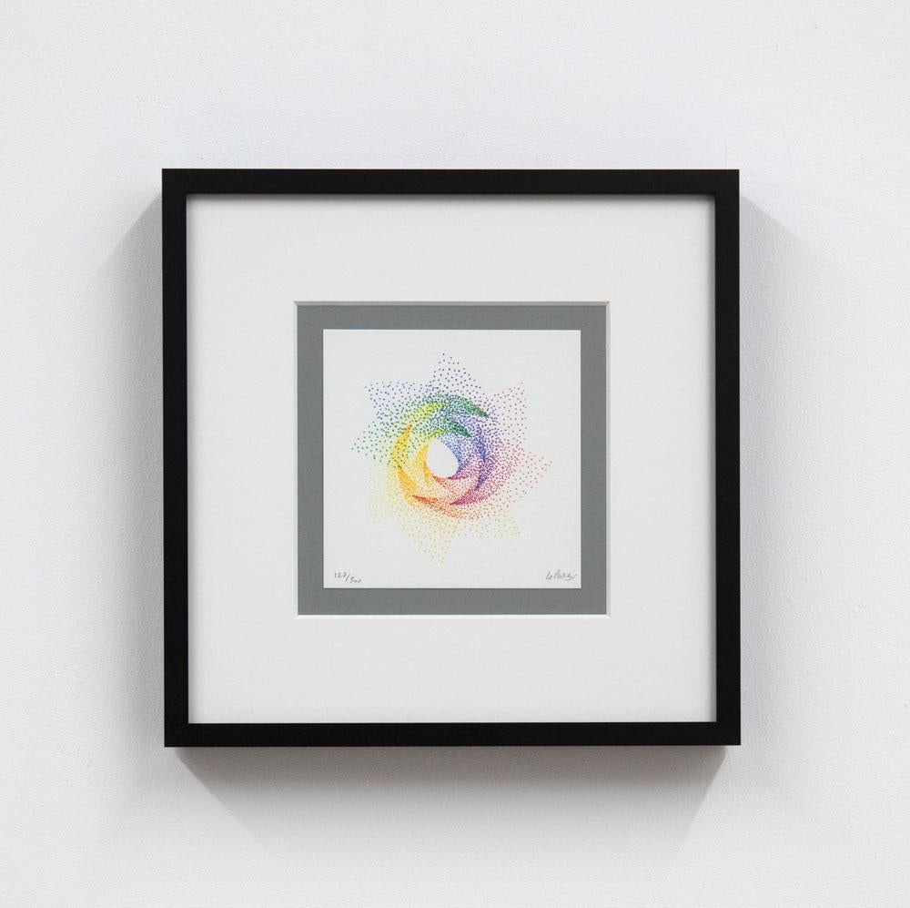 Alchimie - Gray Abstract Print by Julio Le Parc