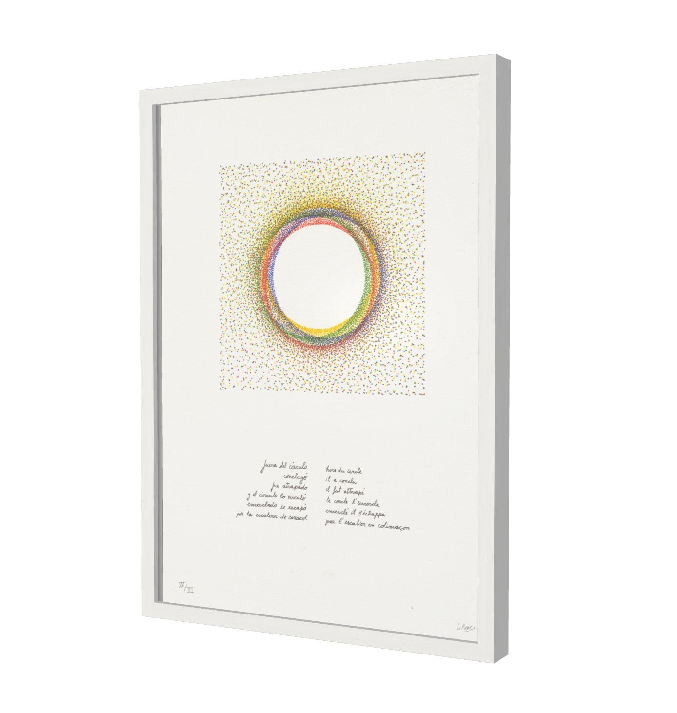 ALCHIMIE & POESIE 4 - White Abstract Print by Julio Le Parc