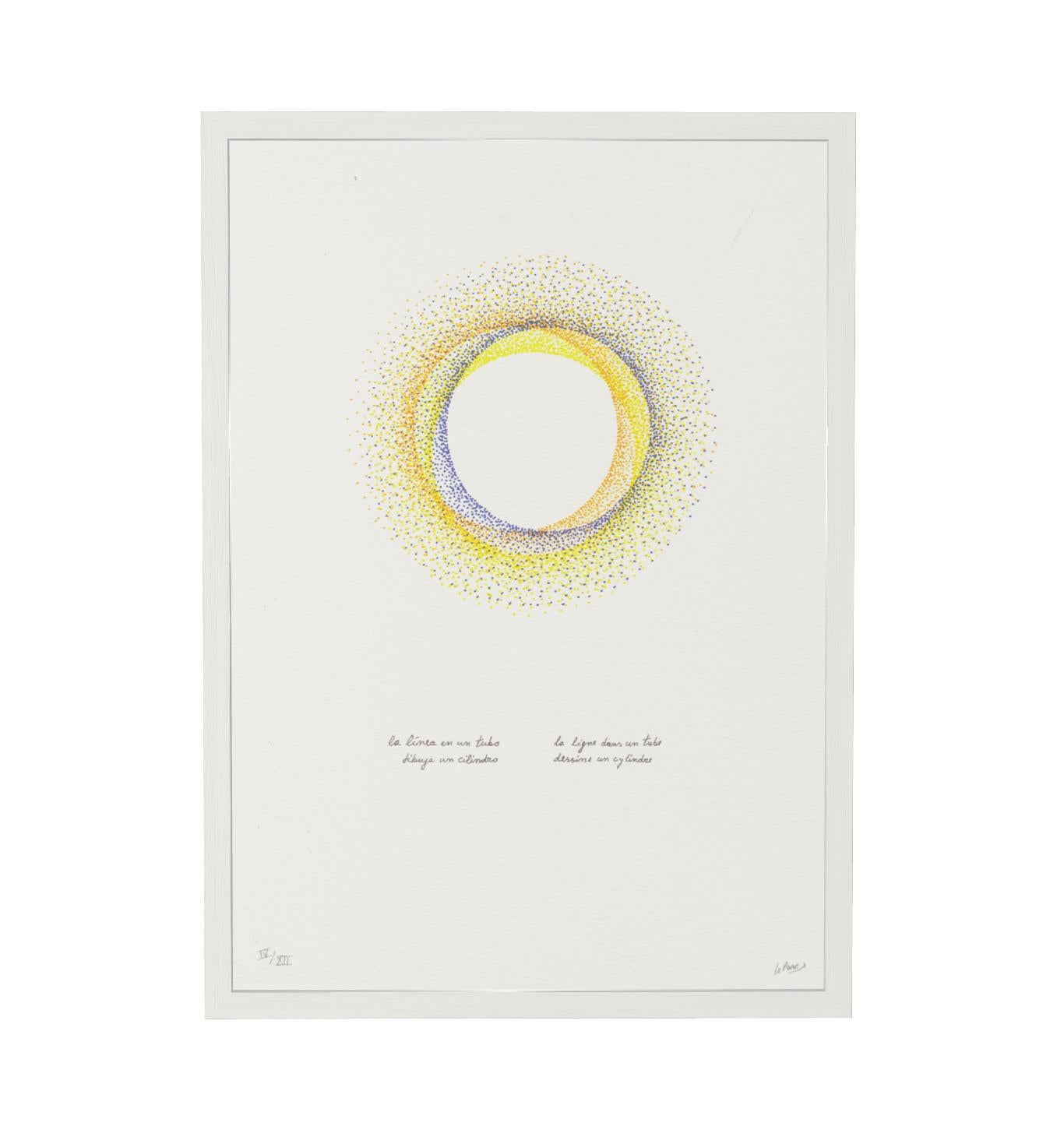 ALCHIMIE & POESIE 5 - White Abstract Print by Julio Le Parc