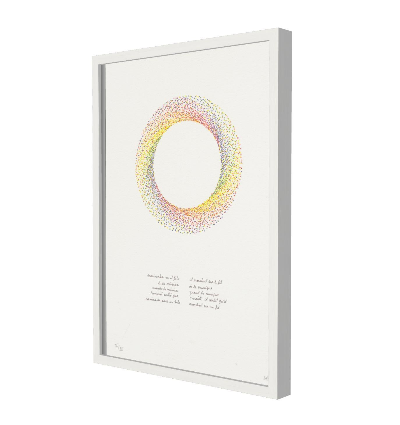 ALCHIMIE & POESIE - White Abstract Print by Julio Le Parc